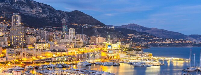 Trip Großbritannien Feriendestination Monaco - Genießen Sie die Fahrt Ihres Lebens am Steuer eines feurigen Lamborghini oder rassigen Ferrari. Starten Sie Ihre Spritztour in Monaco und lassen Sie das Fürstentum unter den vielen bewundernden Blicken der Passanten hinter sich. Cruisen Sie auf den wunderschönen Küstenstraßen der Côte d’Azur und den herrlichen Panoramastraßen über und um Monaco. Erleben Sie die unbeschreibliche Erotik dieses berauschenden Fahrgefühls, spüren Sie die Power & Kraft und das satte Brummen & Vibrieren der Motoren. Erkunden Sie als Pilot oder Co-Pilot in einem dieser legendären Supersportwagen einen Abschnitt der weltberühmten Formel-1-Rennstrecke in Monaco. Nehmen Sie als Erinnerung an diese Challenge ein persönliches Video oder Zertifikat mit nach Hause. Die beliebtesten Orte für Ferien in Monaco, locken mit besten Angebote für Hotels und Ferienunterkünfte mit Werbeaktionen, Rabatten, Sonderangebote für Monaco Urlaub buchen.